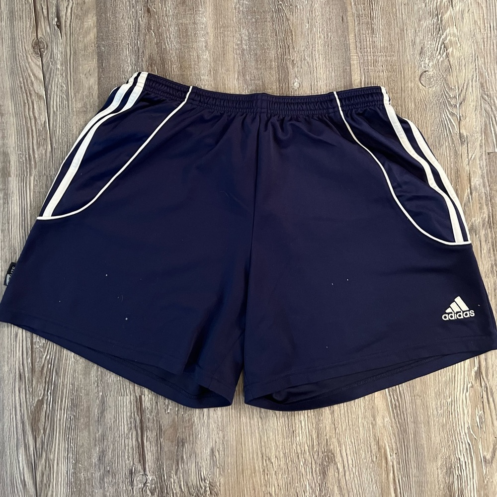 Adidas Navy Blue Athletic Shorts